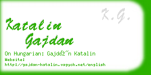 katalin gajdan business card